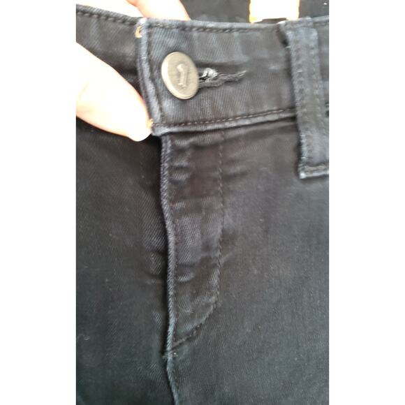 Pilcro vtg black premium cigarette denim sz 28 preppy anthropology sustainable - Picture 5 of 7